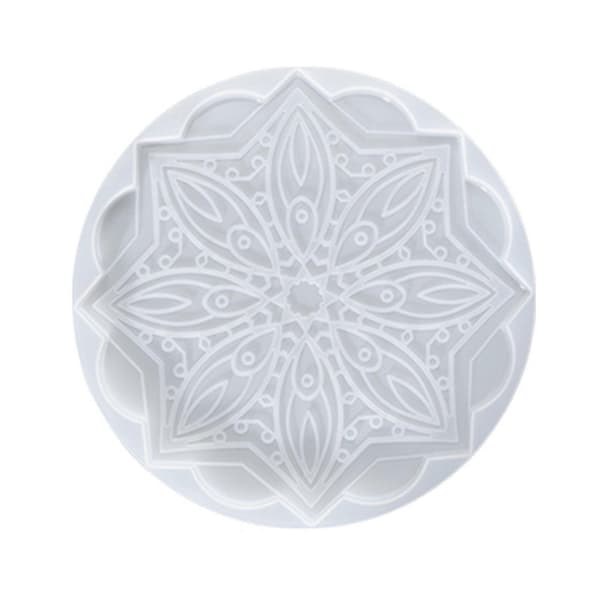 Mandala DIY Homemade Mold Coaster Crystal Dripping for Creative Silicone Mold Crystal Drip Placemat Mold for DIY Crafts
