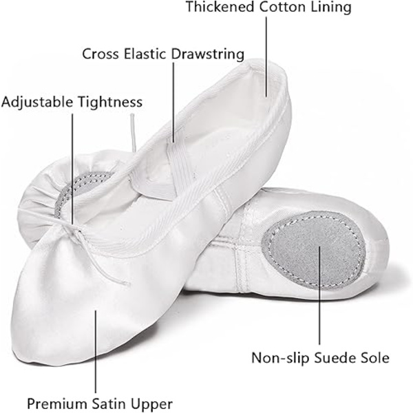 Balletsko Split Sål Dansesko Yogasko Balletsko Slip-on