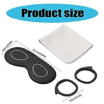 Eyeglass Spacer Protection for 3 Accessories Lens Protector Eyeglass Lens Insert Bumper Frame Anti-scratch Rings (combination)
