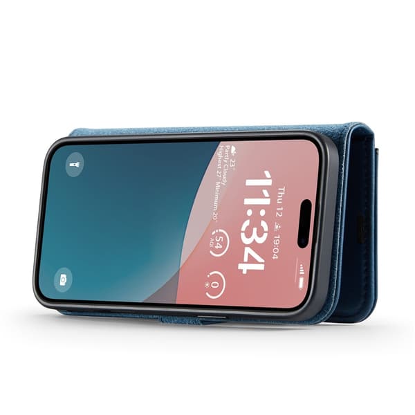 DG MING iPhone 17 2-i-1 Magnetisk Pung Etui - Blå Blå blå Blå blue