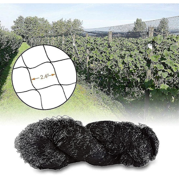 15m x 15m Fågelskyddsnät Fågelnät Växtnät Dammnät Trädgårdsnät För Trädgård, 5 x 5 Cm Stora Hål [kk]