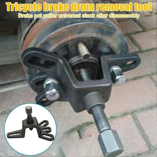 Universal Brake Drum Puller Tool Wheel Hub Puller Repair Tool Handheld for Motorcycle Accessories Black Svart