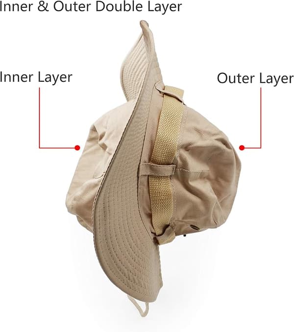 Solskyddsfiskehatt, Mångsidig Fiskehatt (Beige)