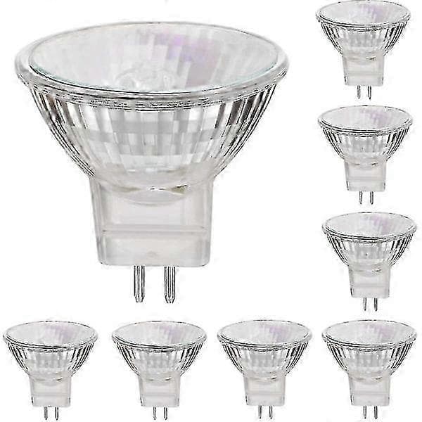 8-pack 20W Gu5.3-MR 16 Warm White Dimmable Halogen Bulbs with 12V Power