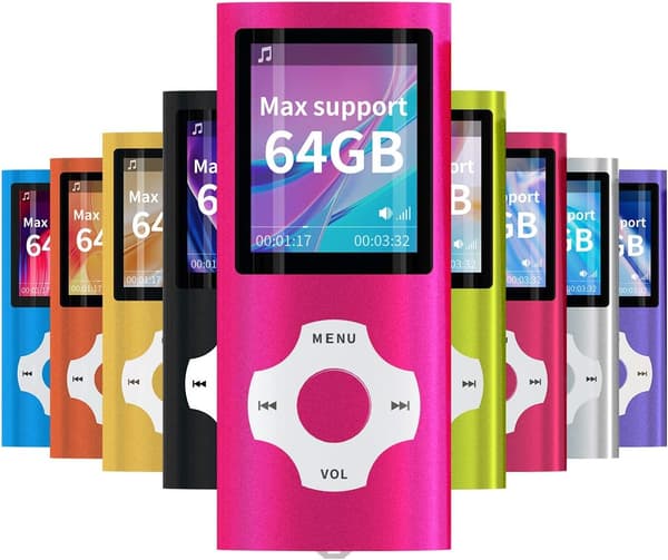 Digital, kompakt og bærbar MP3/MP4-afspiller (maksimal understøttelse 64 GB) w