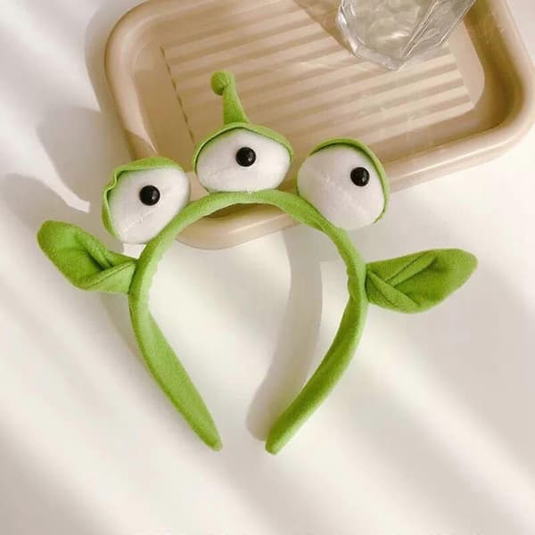 Hårbånd med treøjet alienmonster til piger og børn