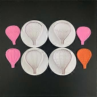 4 stk. Kageforme Luftballonformede Miljøvenlige 3D-printede Bageværktøjer Kageforme DIY Kageforme