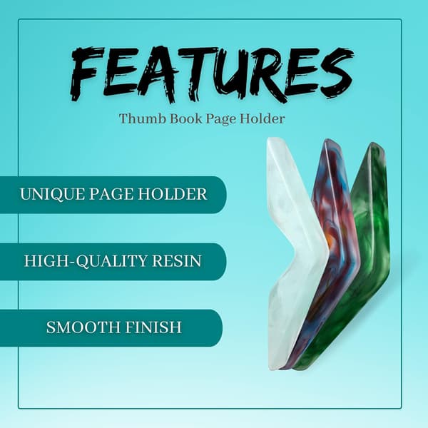 Bokholder | Fingerbokholder for lesing i sengen I Tommel