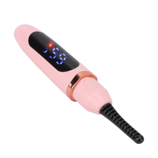 Heated Eyelash Curler Long Lasting Curling Tool USB Rechargeable 3 Temperature Adjustable LED Digital Display for Women