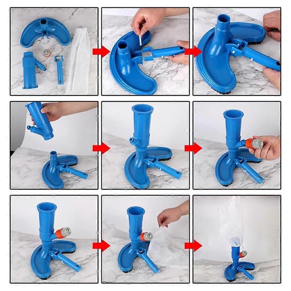 Cleaning Disinfection Tool Pool Vacuum Cleaner Pond Fountain B