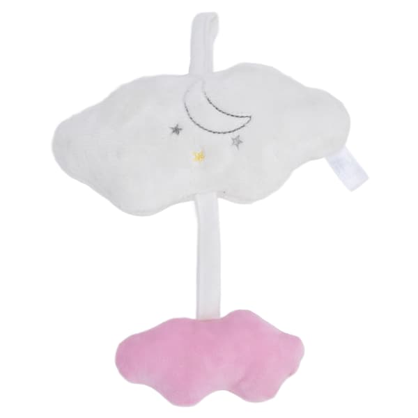 Stroller Plush Rattles Cute Shaped Hanging Rotating Pacifier Rattles Toys for Crib Cloud