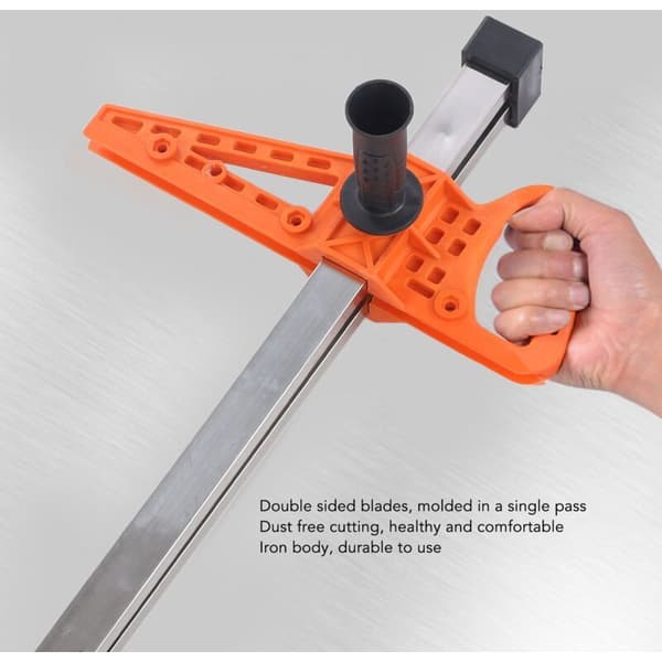 Debuns - Manual Drywall Cutter - Adjustable Cutting Width 20-600 mm - Dual Handle Design - Durable Iron Blade