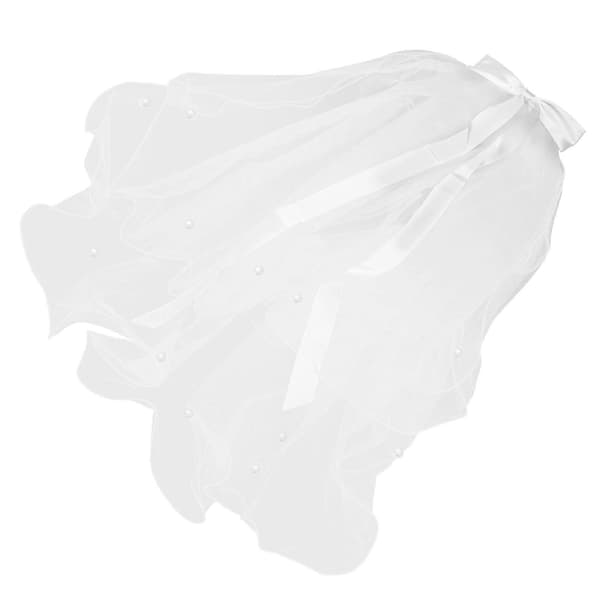Bryllup Dobbeltlags Barne-slør Trendy Hodeplagg Ornament Barn Hårpynt