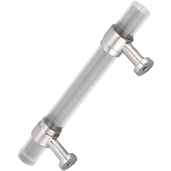 Acrylic Crystal Drawer Pull Cabinet Kitchen Bathroom Door Handle Hole Pitch 96mm