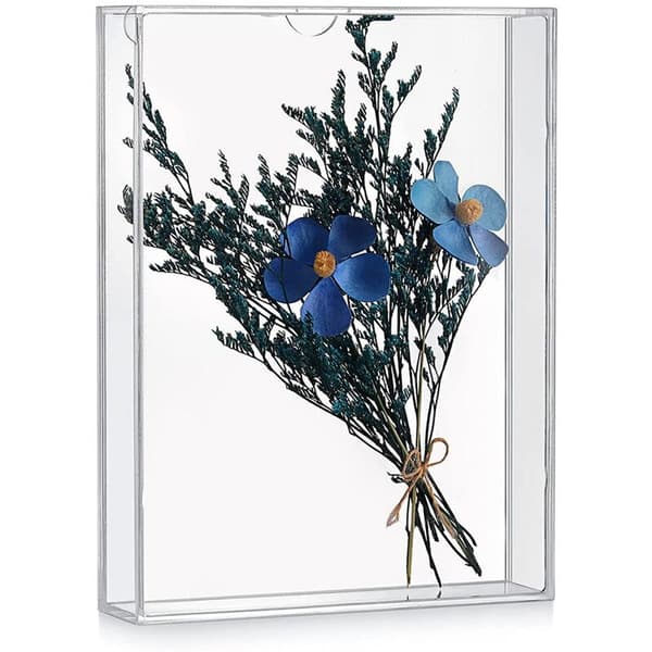 Shadow Box Frame DIY Acrylic Photo Frame Desk Display Box Fully Transparent Storage Box