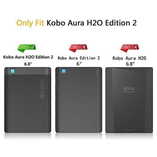 Kobo Aura H2O Edition 2 Case - Ultra-thin Lightweight Folio Case with Auto Wake/Sleep Function for Kobo Aura H2O Edition 2