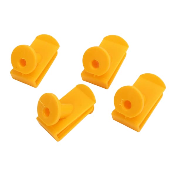 8PCS Engine Base Screw Clip A0019913970 Yellow Underbody Mounting Clips Replacement for Smart Fortwo W450 W451 Models