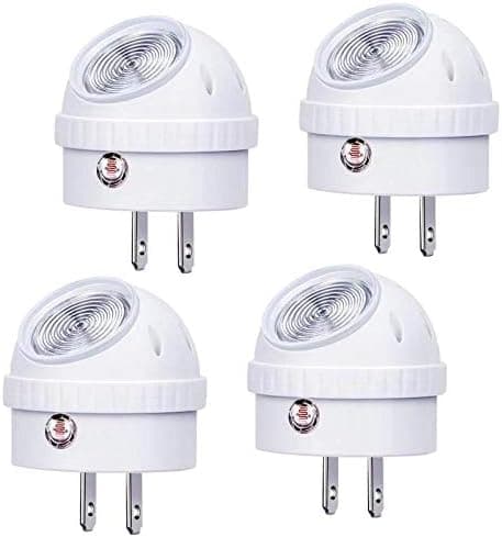 Nattlampe med plugg, varmhvit LED-nattlampe, 360° rotasjon,