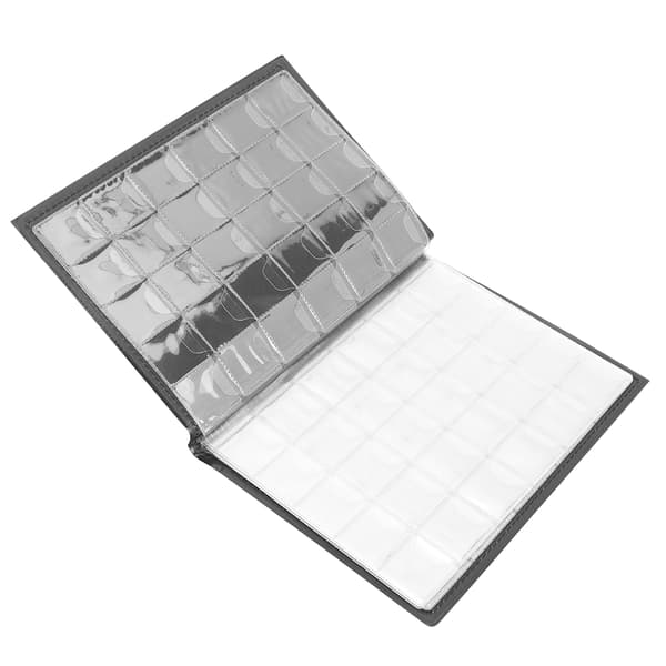 250 lommer 10 sider møntalbum møntsamlingsbog samlerholder bogSort