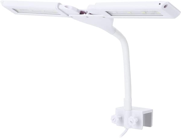 Durable and Safe Energy-Saving LED Aquarium Light with Clip, Adjustable LED Aquarium Light, White