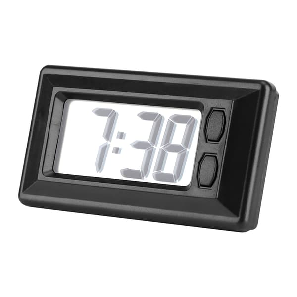 LCD Digitalt Bilinstrumentpanel Skrivebord Elektronisk Klokke Dato Tid Kalender Display