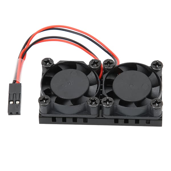 Køleventilator til Raspberry Pi 4B Kort Dobbelt Køleplademodul Termisk Ledende Lim 1200MHz 5V