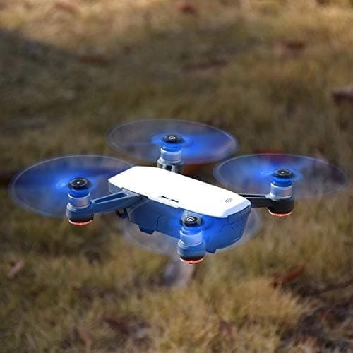 8 stk propeller for DJI Spark Drone, 4730F hurtigutløsende sammenleggbare bladpropeller for Spark, blå og rød