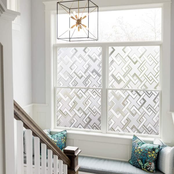 Blackout Window Film, Privacy Window Film, Square Pattern Window