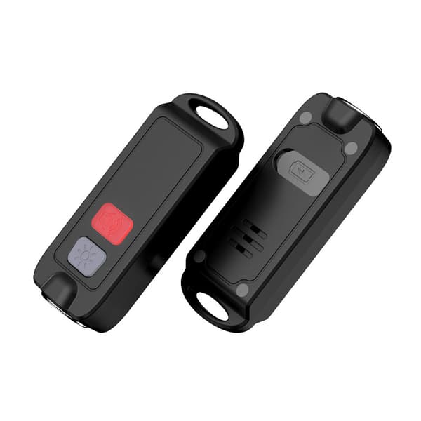 Panikkalarm 130 dB, LED-lys, IP66 vanntett Svart