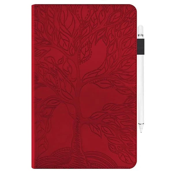 10,2-inch iPad Case 9th/8th/7th Generation - Premium Leather Case with Auto Sleep/Wake Function for iPad Air Red