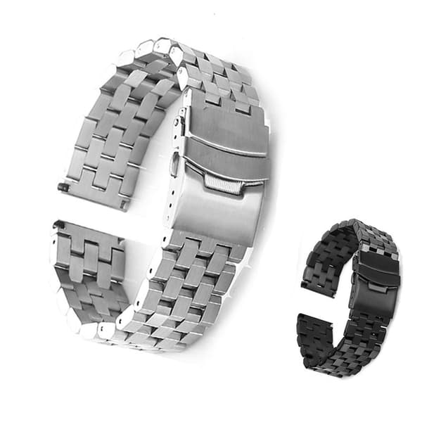 Rustfrit stål urrem metal mesh urrem til mænd kvinder metal urrem 20mm sølv