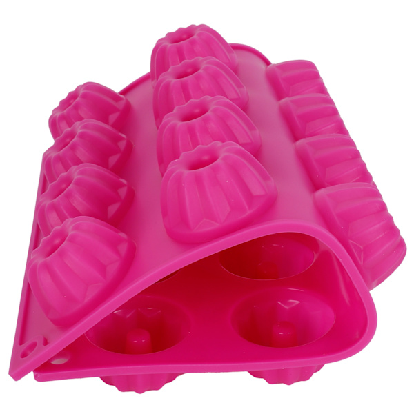 Rosarød silikonform for baking av kaker, DIY, non-stick bakeform for baking av kaker 0.3