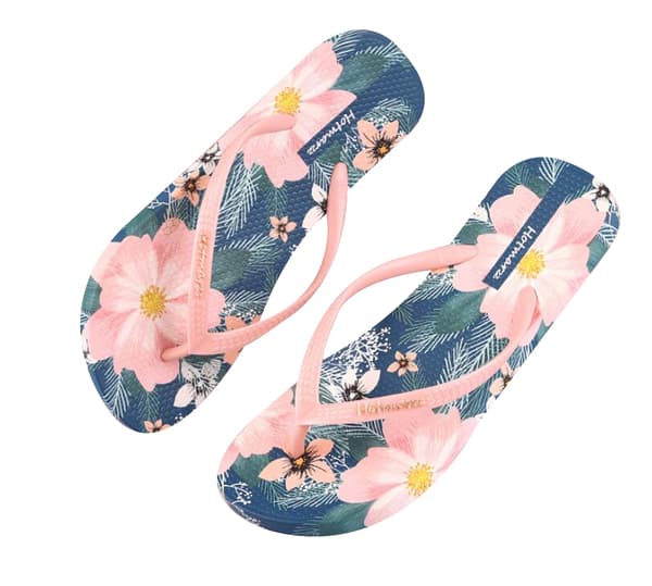 Flip-flops för kvinnor hawaiianska rosa pink