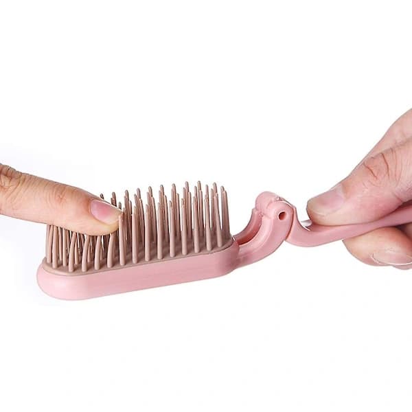 2 stk. foldbar hårbørste Hårfortykkelse Bærbar Mini Massage Hårbørste Antistatisk