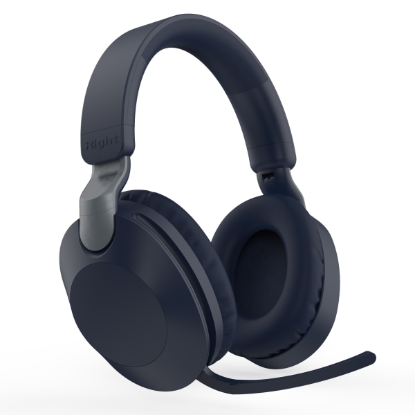 Vikbart trådlöst Bluetooth-headset, e-sportheadset för kraftig basspel Blue
