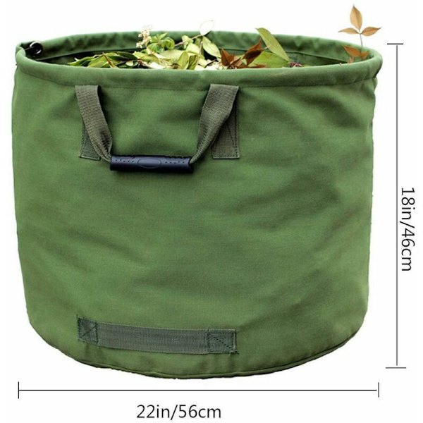 Large Capacity Fallen Leaf Trash Bag - Army Green, Sunny