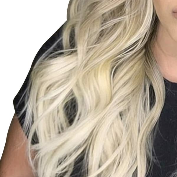 Long Curly Wig Heat Resistant Adjustable Strap Breathable Natural Looking Gradient Blonde Synthetic Wig