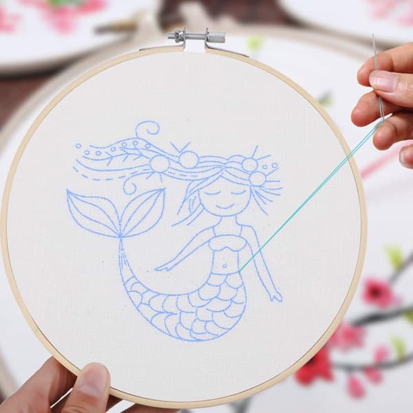 Broderisett for barn, DIY korsstingsbroderi startsett