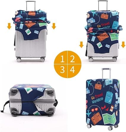 XL (29-32 tommer) Vaskbart, ridsefast beskyttelsescover til 18-32 tommer kuffert