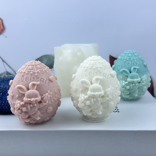 Silikoneæg og kanin lysform Æg og kanin lysform Cameo lysform