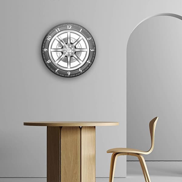 Customize Your Garage Name Car Service Repair Garage Acrylic Wall Clock Tire Wheel Auto Clock Mechanic