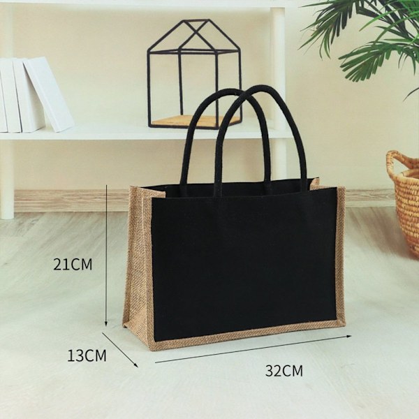 Blank Sack Tote Håndtaske SORT XL XL Sort Black XL-XL