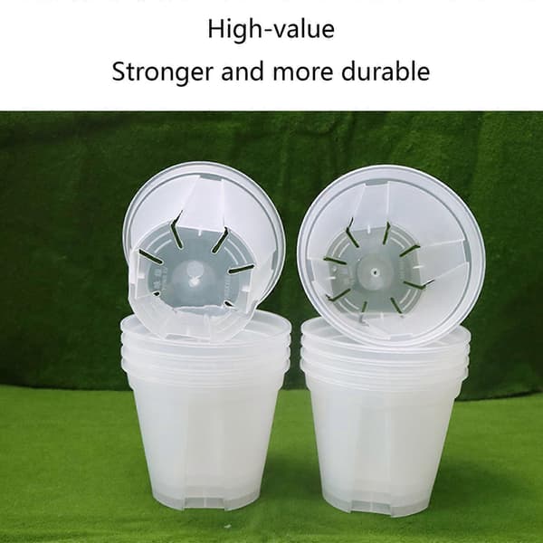 12/15/18cm Transparent Orchid Pot Pruning Pot Indoor Succulent Herb Planter