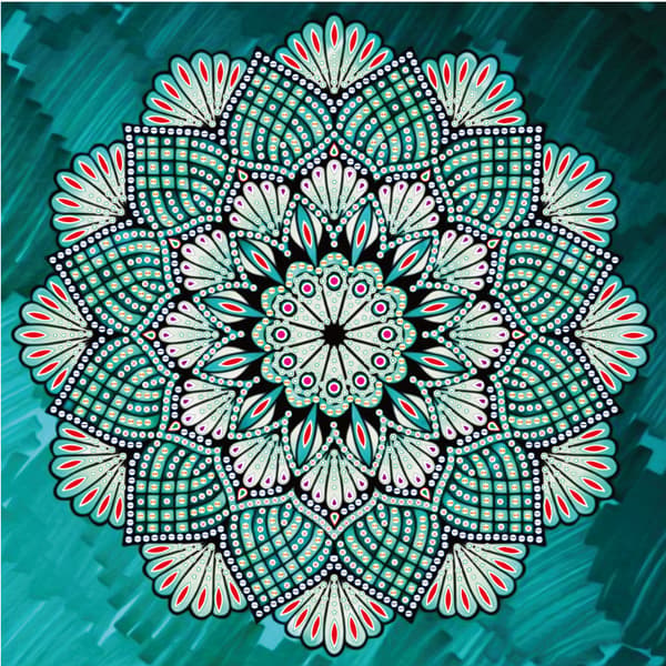 30x40 cm 5D DIY Diamantmaling Komplet, Blomsterinteriør