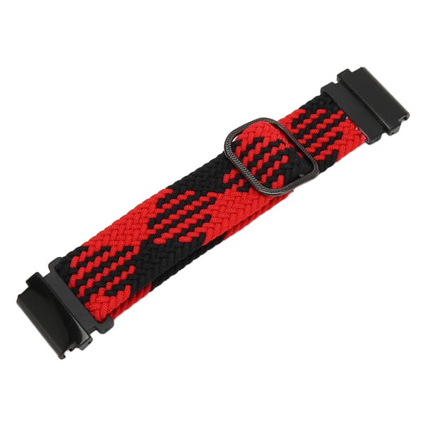 Replacement Strap Adjust Size Sweat Resistant Nylon Woven Watch Band for T REX 2 Ultra Red Black