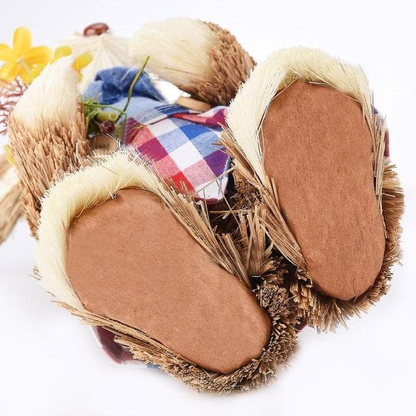 Straw Rabbit Figurine Eco-Friendly Bright Colors Lifelike Durable Easter Bunny Figurine