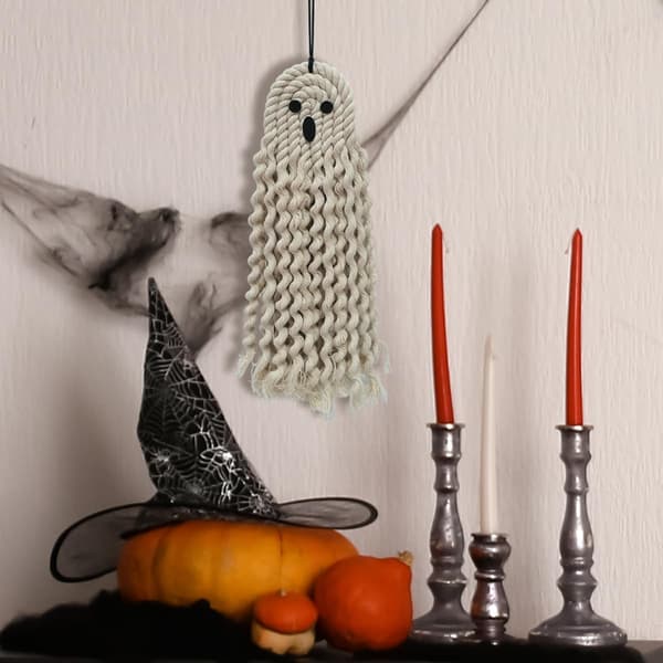 Halloween Dekoration Spöke Dekor Tofsvägg Hängande Heminredning