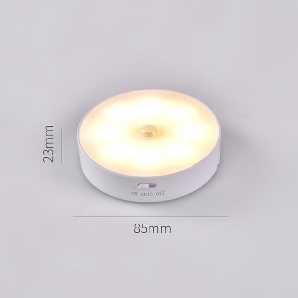 3-pack LED Rörelsesensor Lampor, Automatisk Vägg Nattlampa, Varmvit