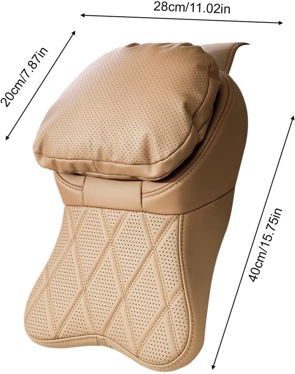 Nakkepute til bil, fra Memory-, ergonomisk brun - Braun