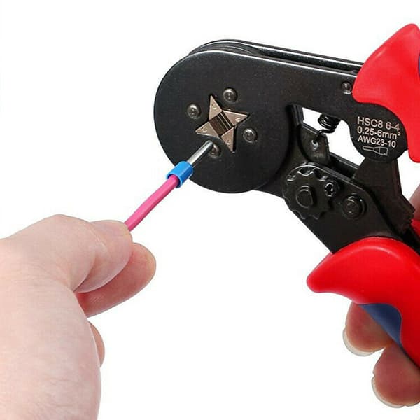 Self-Adjusting Ratchet Crimping Tool for Ferrules 0.25-10mm²/AWG 23-7 – Electrical Repair
